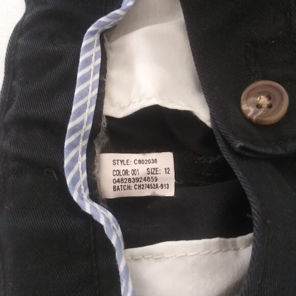 Chaps Boy's size 12R black approved school wear pants - Picture 13 of 14